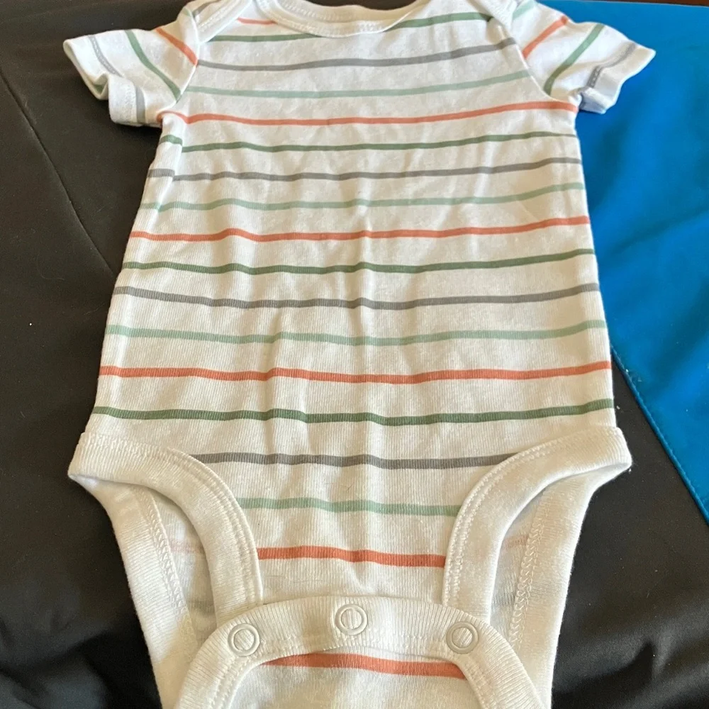 Carter’s Striped Multicolor Baby One piece 0-3 months